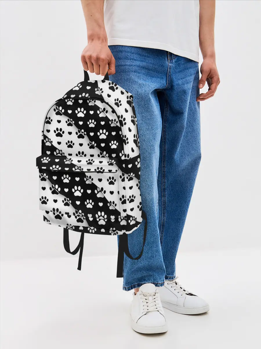 Рюкзак джинсовый / Следы от Лап