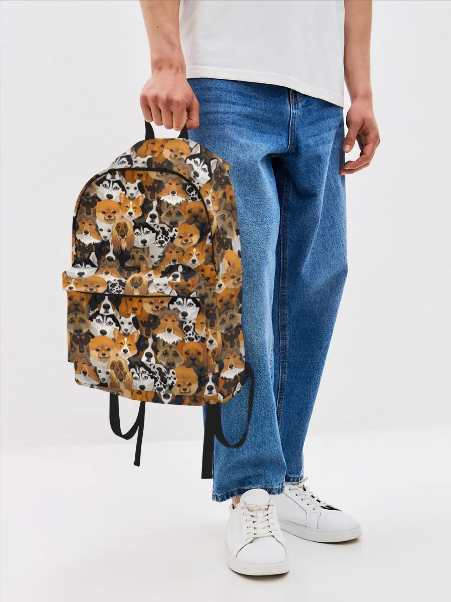 Рюкзак джинсовый / Разные Собаки