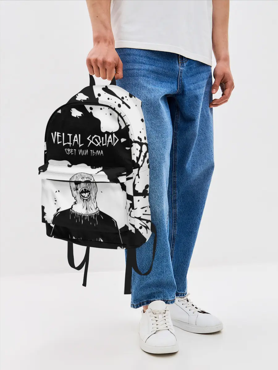 Рюкзак джинсовый / Velial Squad свет или тьма,