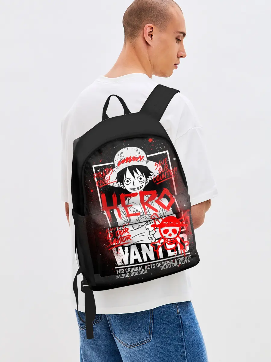 Рюкзак джинсовый / One Piece: Разыскивается Манки Д Лаффи