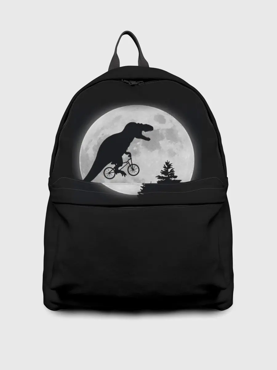 Рюкзак джинсовый / T-REX НА ЛУНЕ /