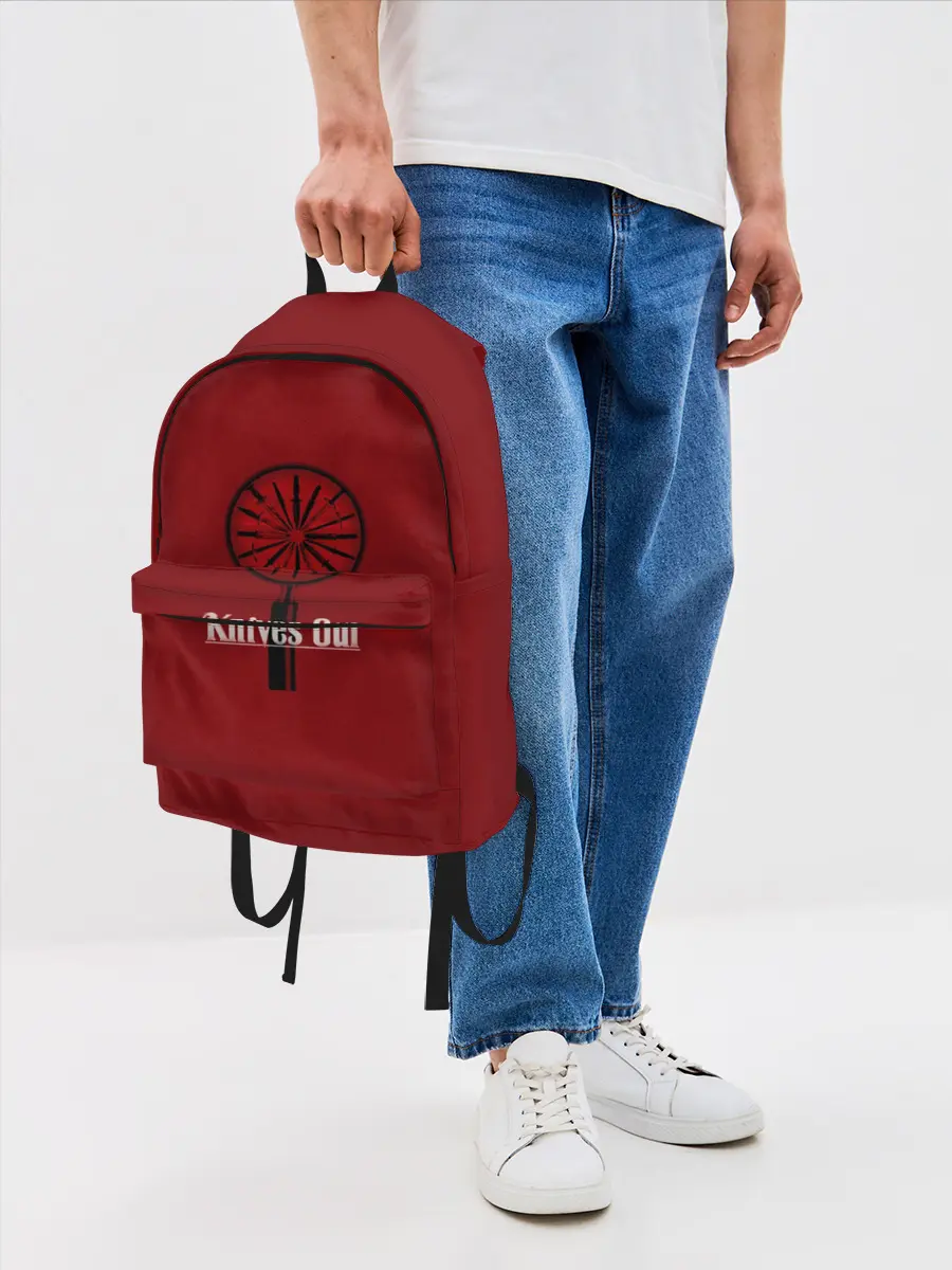 Рюкзак джинсовый / Достать ножи. Символика