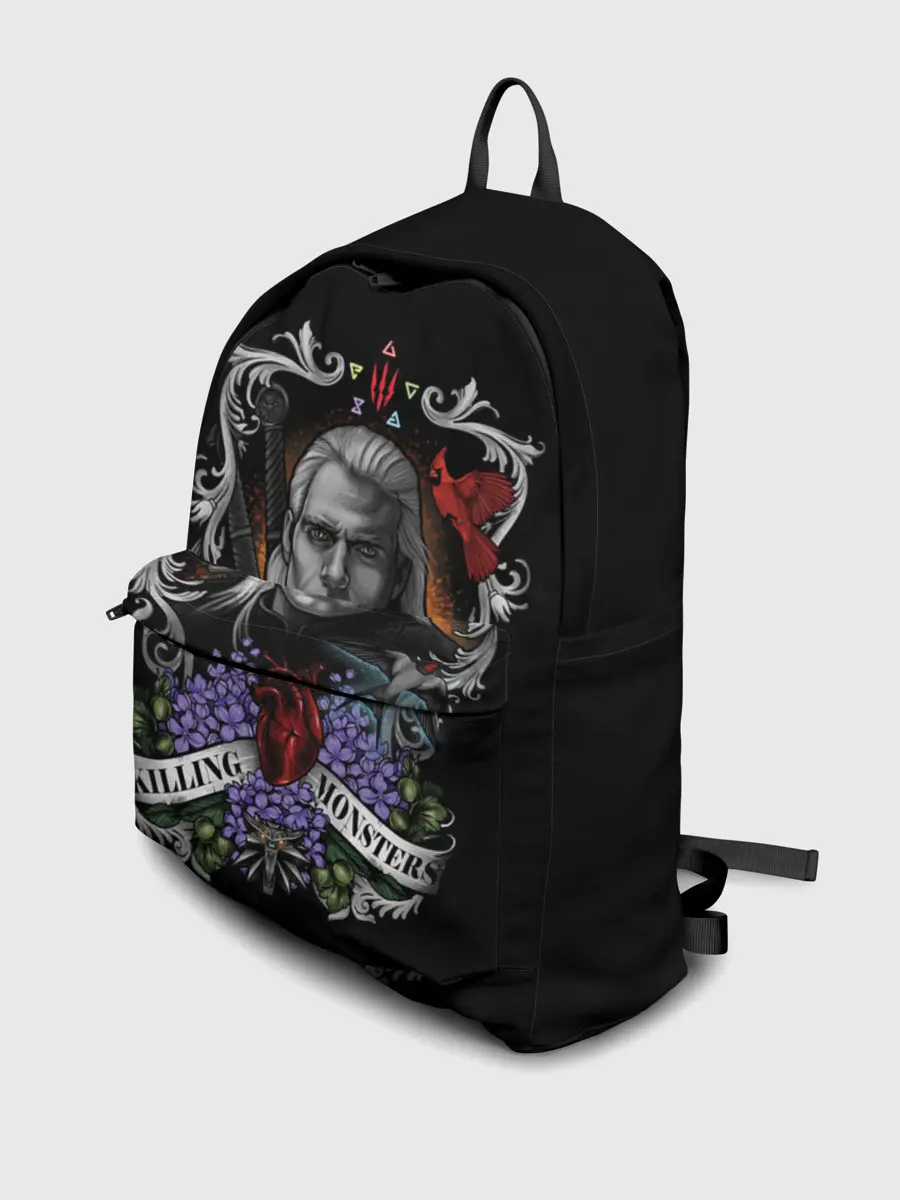 Рюкзак джинсовый / ГЕРАЛЬТ КРАСОЧНЫЙ ПОСТЕР / ГЕРАЛЬ ИЗ РИВИИ