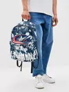 Рюкзак джинсовый / Коламбус Блю Джекетс, Columbus Blue Jackets