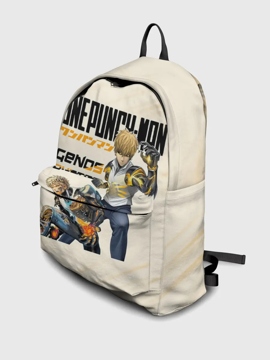 Рюкзак джинсовый / Генос киборг One Punch-Man
