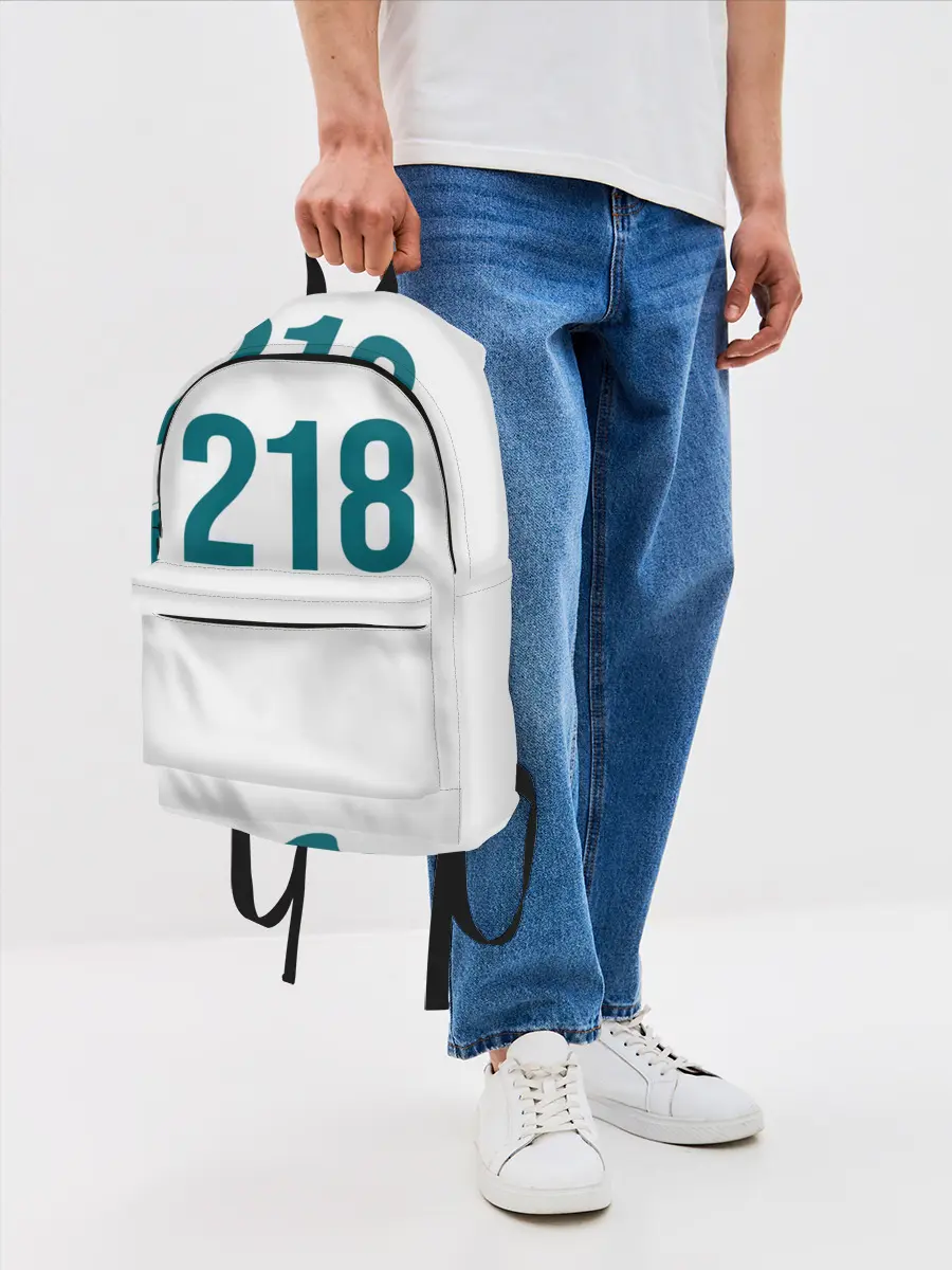 Рюкзак джинсовый / Squid game - Чхо Сан Воо 218