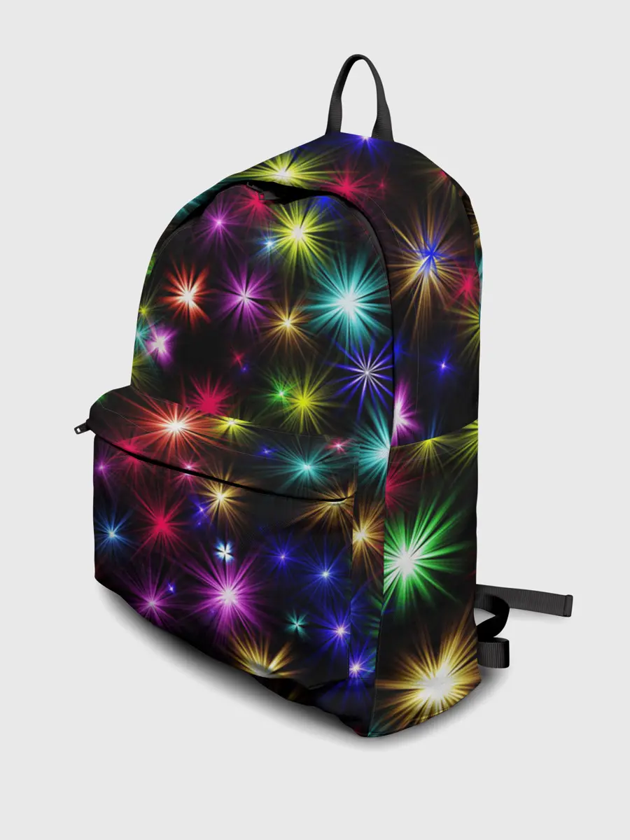 Рюкзак джинсовый / ПРАЗДНИЧНЫЕ ОГОНЬКИ