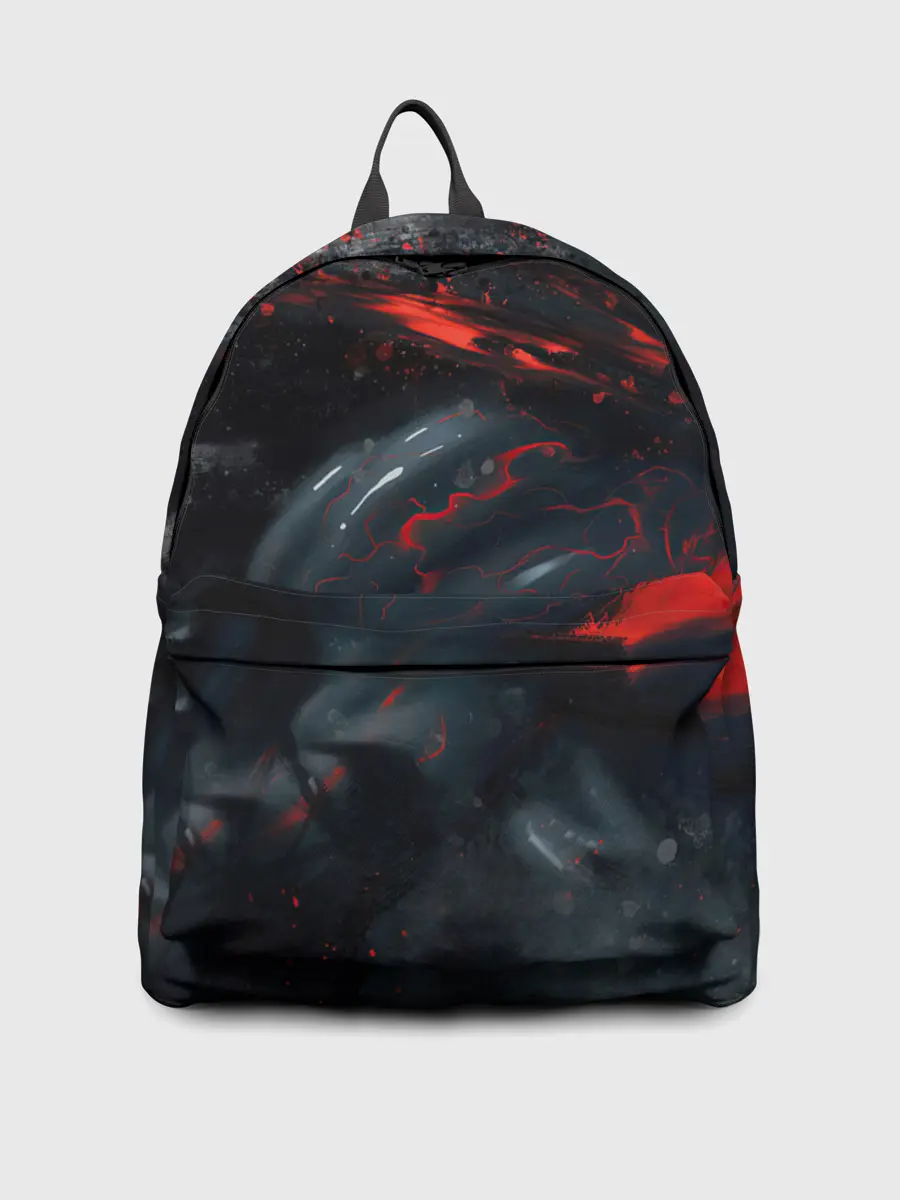 Рюкзак джинсовый / ЧЁРНЫЙ СИМБИОТ / ГРАНЖ / BLACK MONSTER