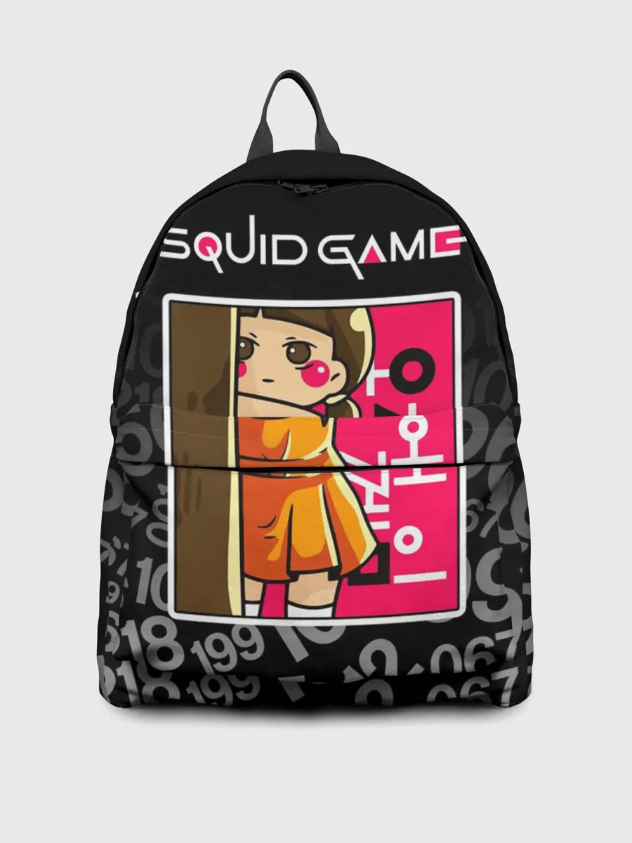 Рюкзак джинсовый / ИГРА В КАЛЬМАРА / КУКЛА / DOLL