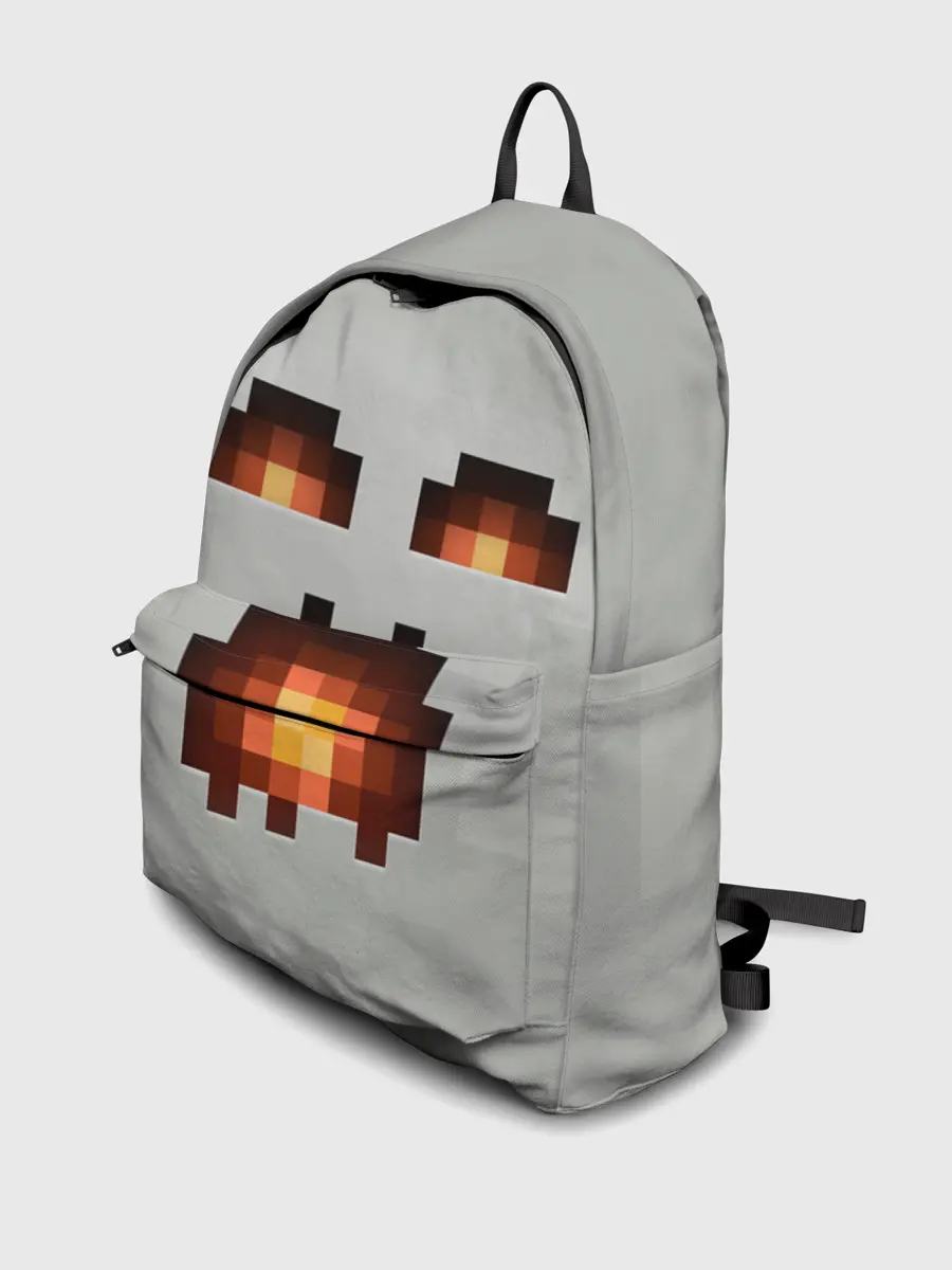 Рюкзак джинсовый / МАЙНКРАФТ, ГАСТ ОГНЕННЫЙ