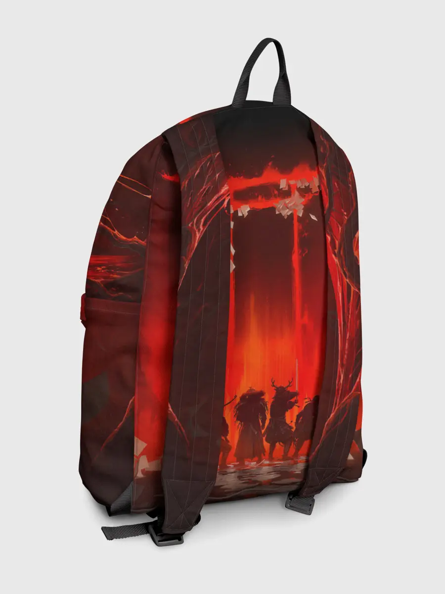 Рюкзак джинсовый / GHOST OF TSUSHIMA САМУРИ В ОГНЕ