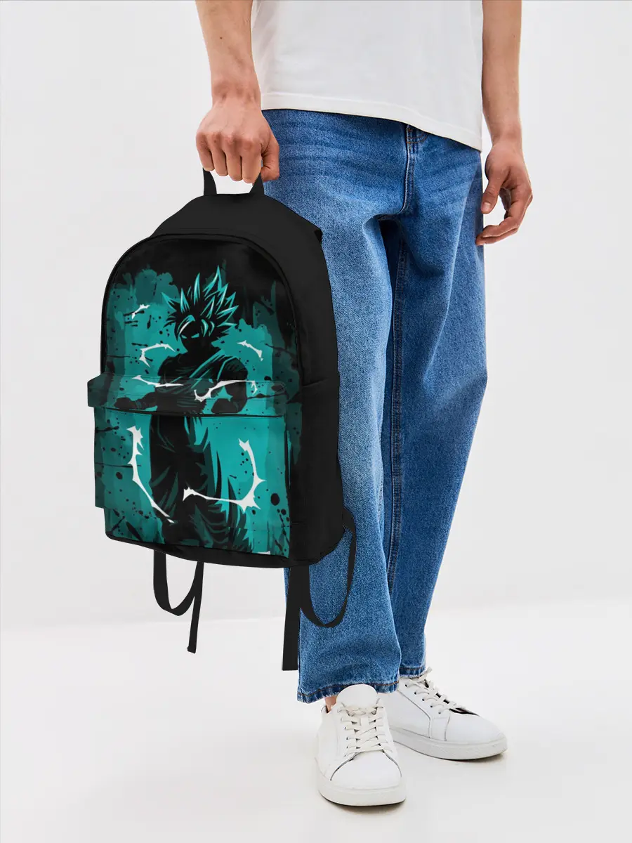 Рюкзак джинсовый / Ultra Goku, Гоку