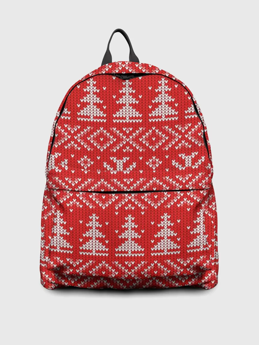 Рюкзак джинсовый / Новогодний узор, 2022