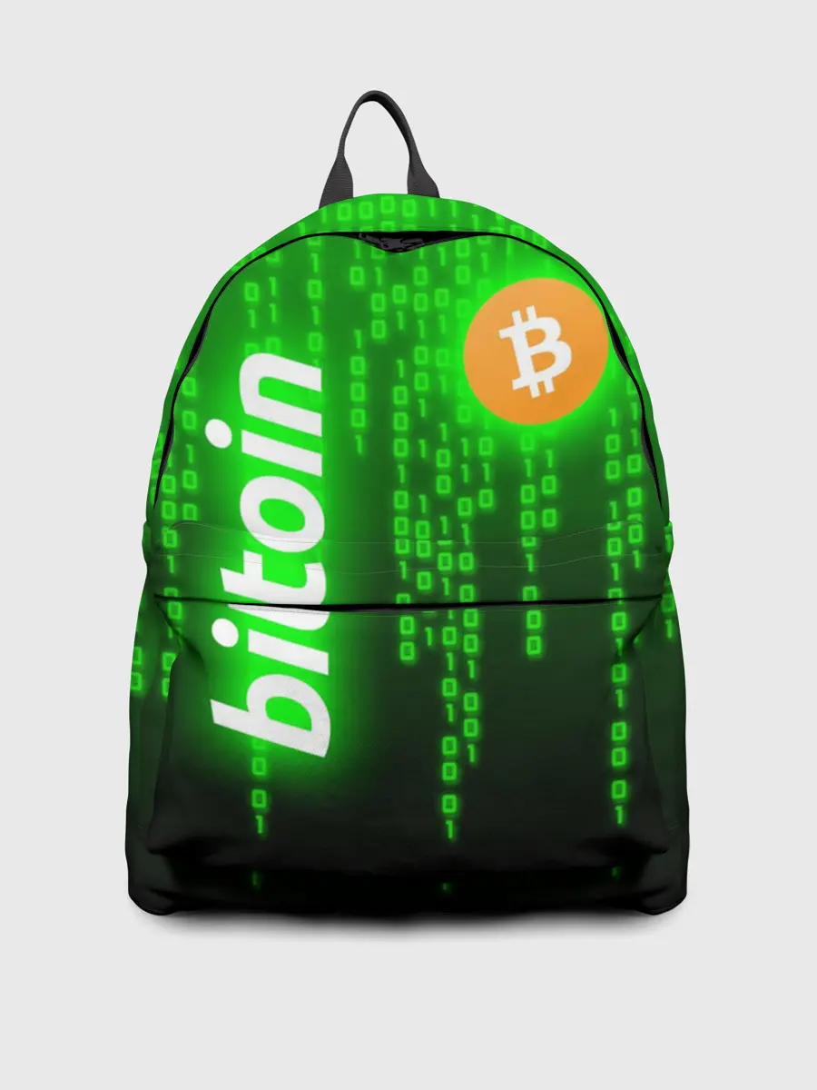 Рюкзак джинсовый / BITCOIN / БИТКОИН / CRYPTO / КРИПТА