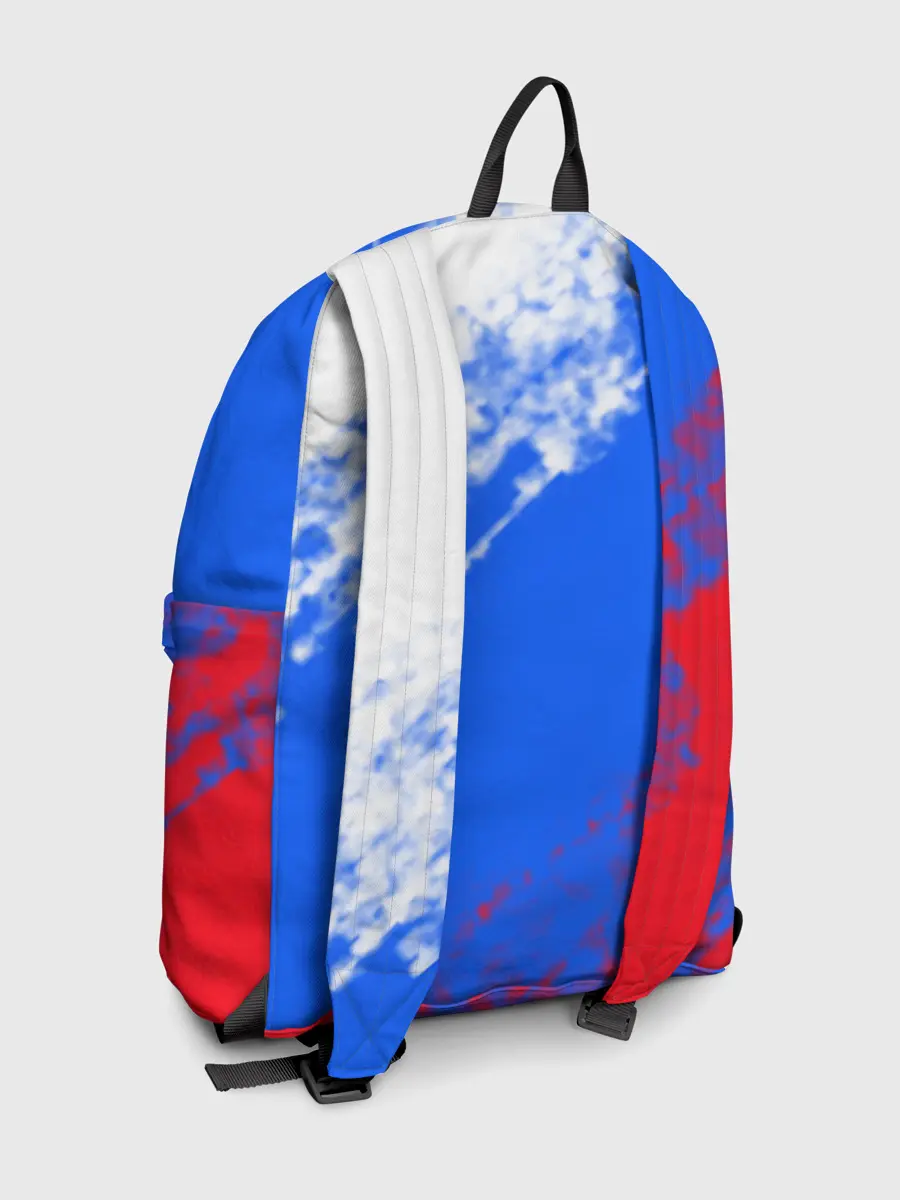 Рюкзак джинсовый / Флаг РФ триколор