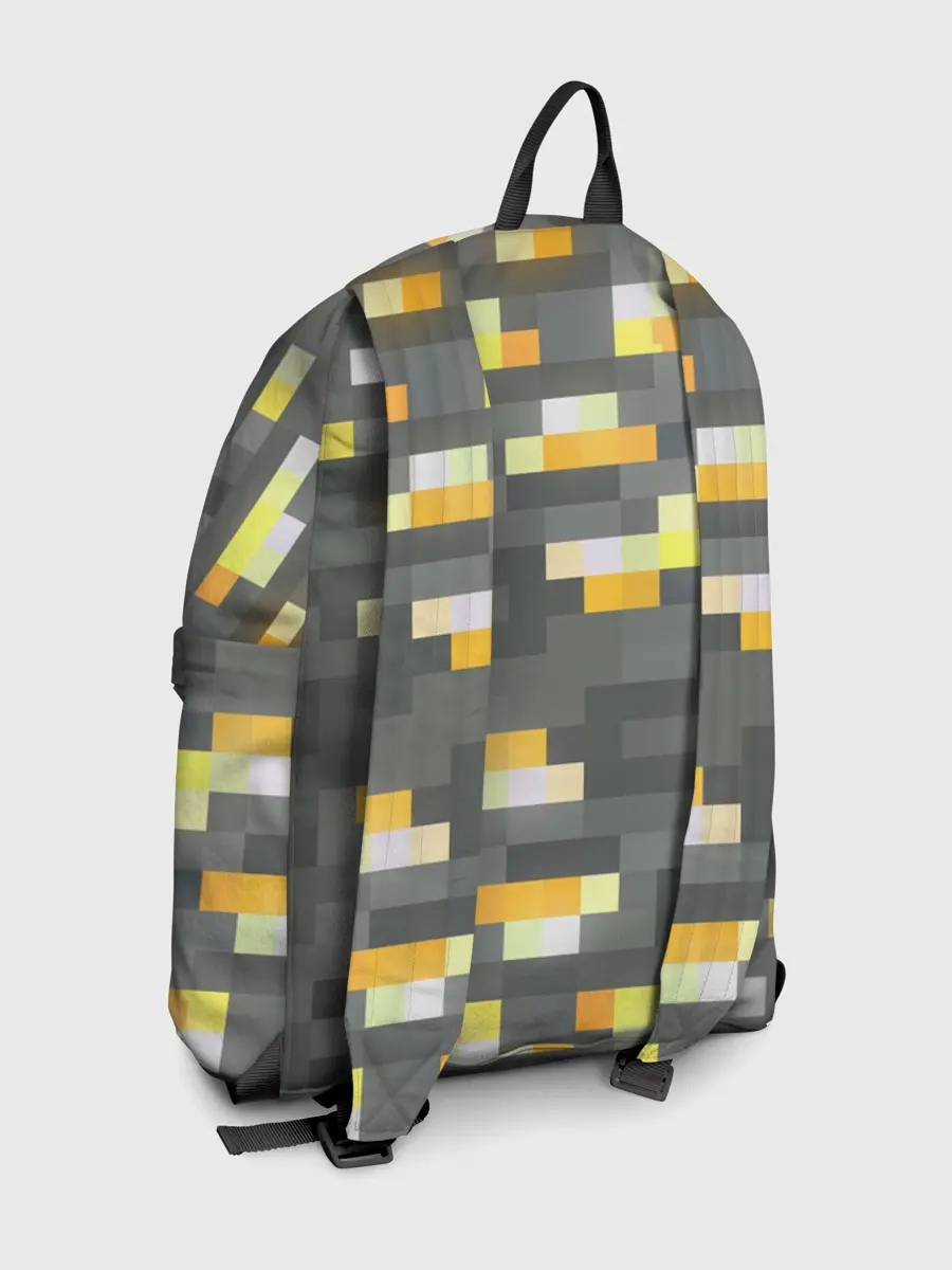 Рюкзак джинсовый / ЗОЛОТАЯ РУДА | GOLD ORE | MINECRAFT