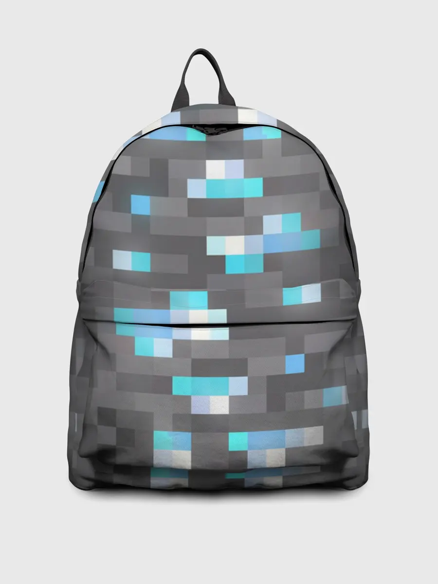 Рюкзак джинсовый / АЛМАЗНАЯ РУДА | DIAMOND ORE | MINCRAFT