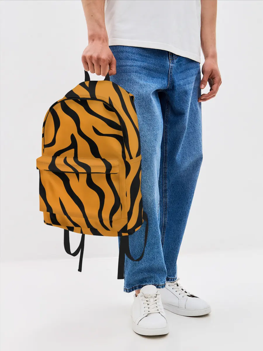 Рюкзак джинсовый / ТИГРИННЫЕ ПОЛОСЫ