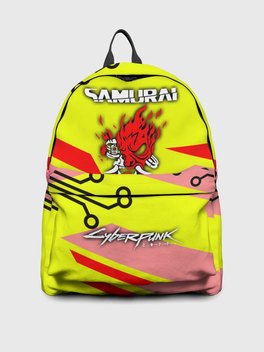 Рюкзак джинсовый / Cyberpunk 2077 Киберматрица.