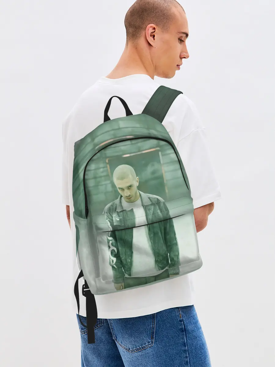 Рюкзак джинсовый / Хаски в комнате