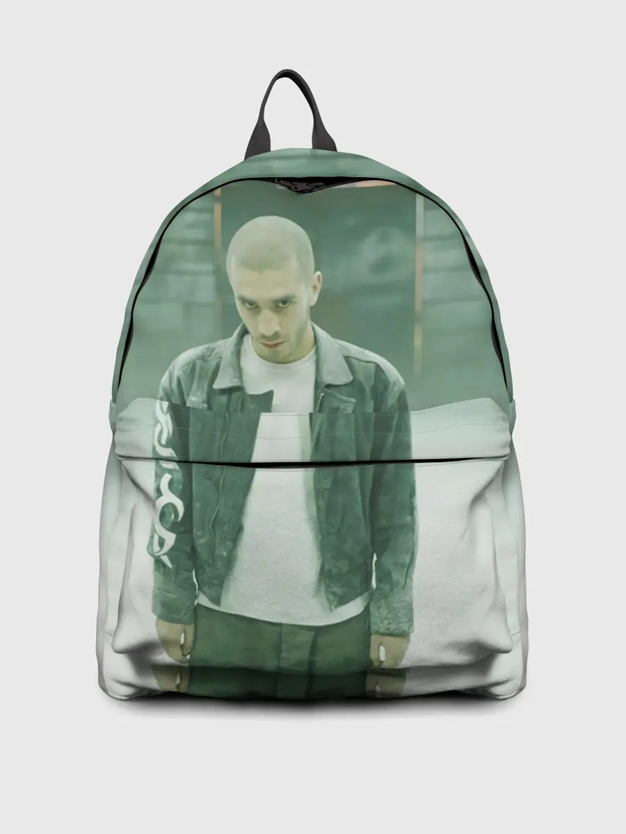 Рюкзак джинсовый / Хаски в комнате