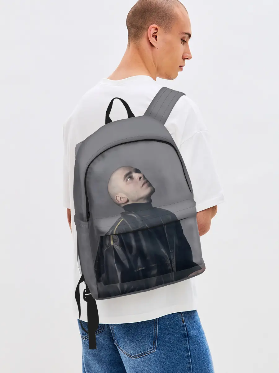 Рюкзак джинсовый / Задумчивый Хаски