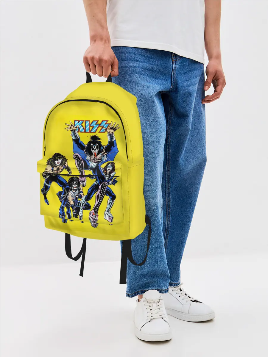 Рюкзак джинсовый / Комикс Кисс