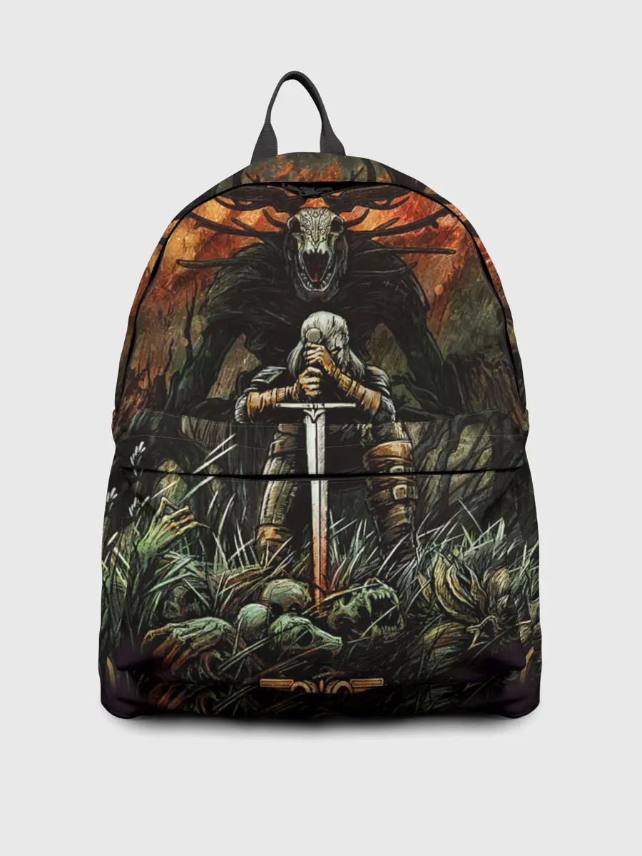 Рюкзак джинсовый / ВЕДЬМАК И МОНСТР