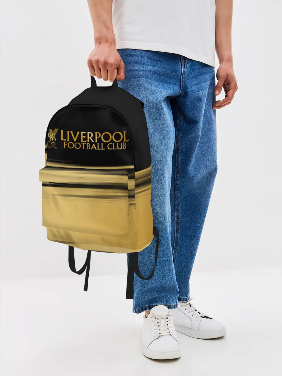 Рюкзак джинсовый / Ливерпуль. Футбольный клуб.