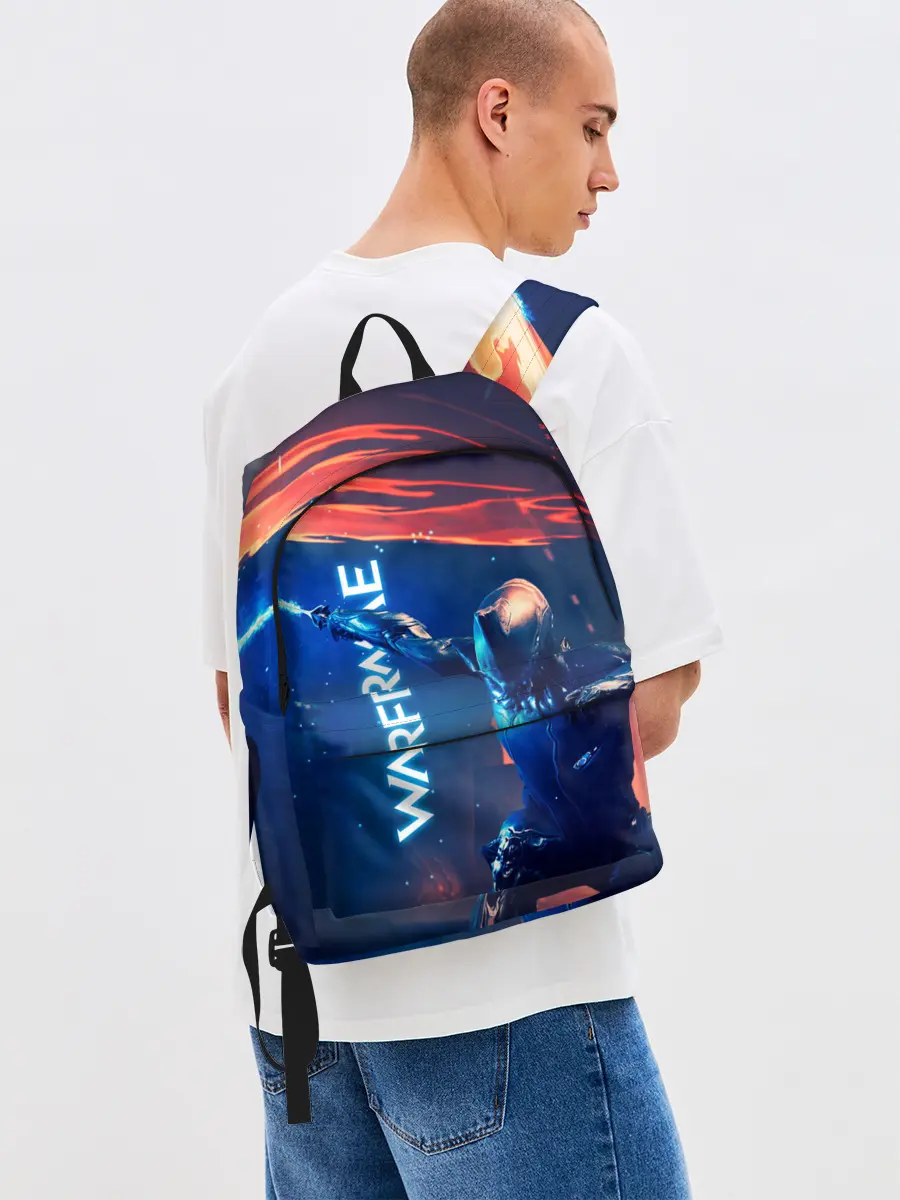 Рюкзак джинсовый / WAFRAME NEON KATANA FIRE