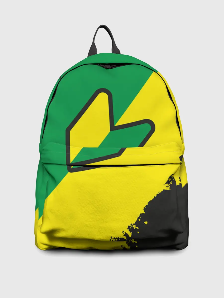 Рюкзак джинсовый / JDM GREEN YELLOW LOGO