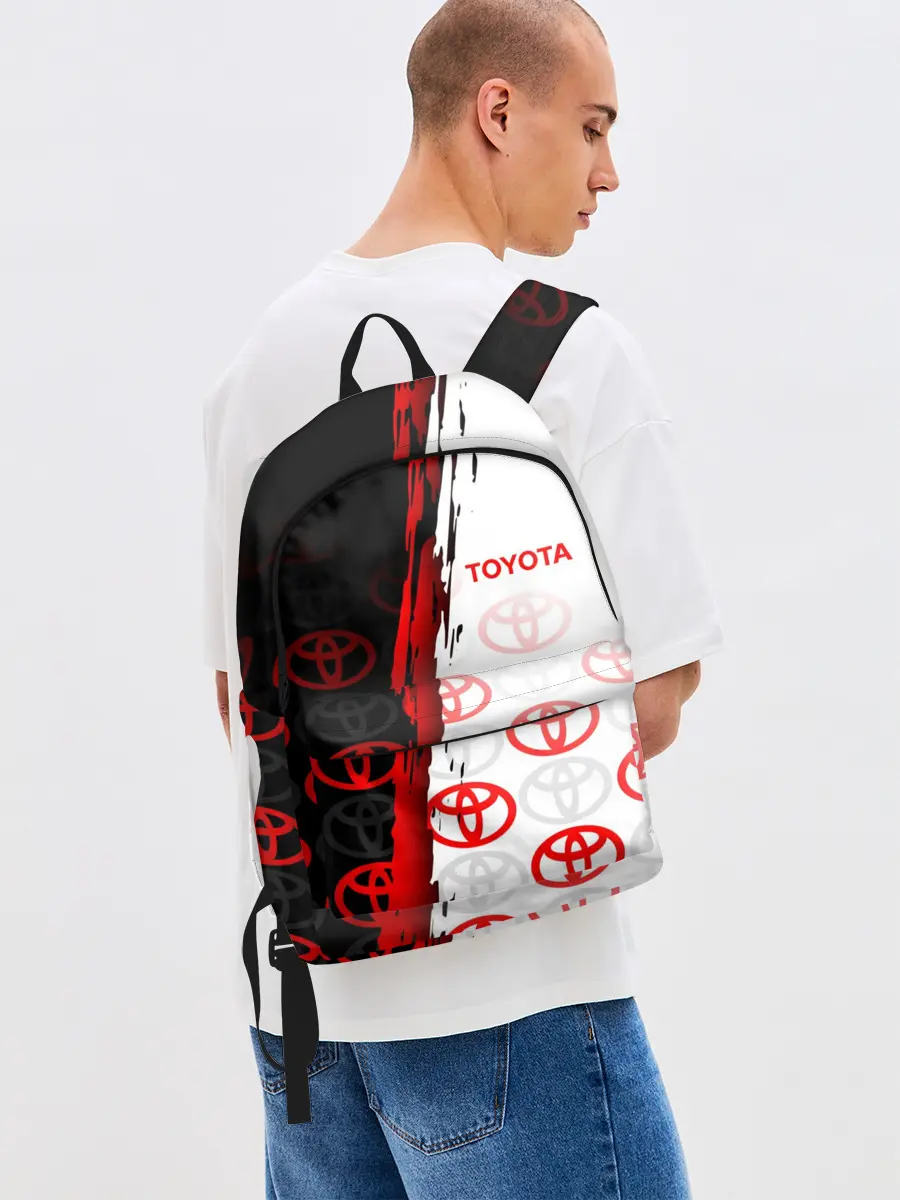 Рюкзак джинсовый / TOYOTA SPORT / GRUNGE / ГРАНЖ