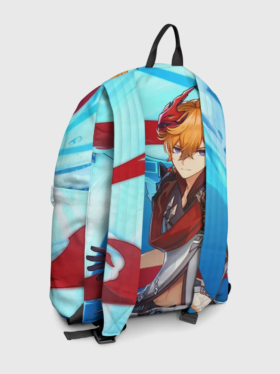 Рюкзак джинсовый / Геншин импакт: Тарталья