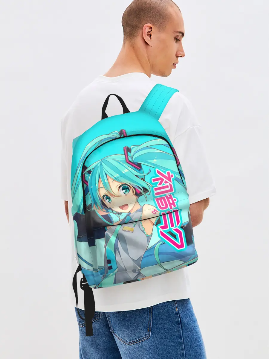 Рюкзак джинсовый / Hatsune Miku / Мику Хацунэ