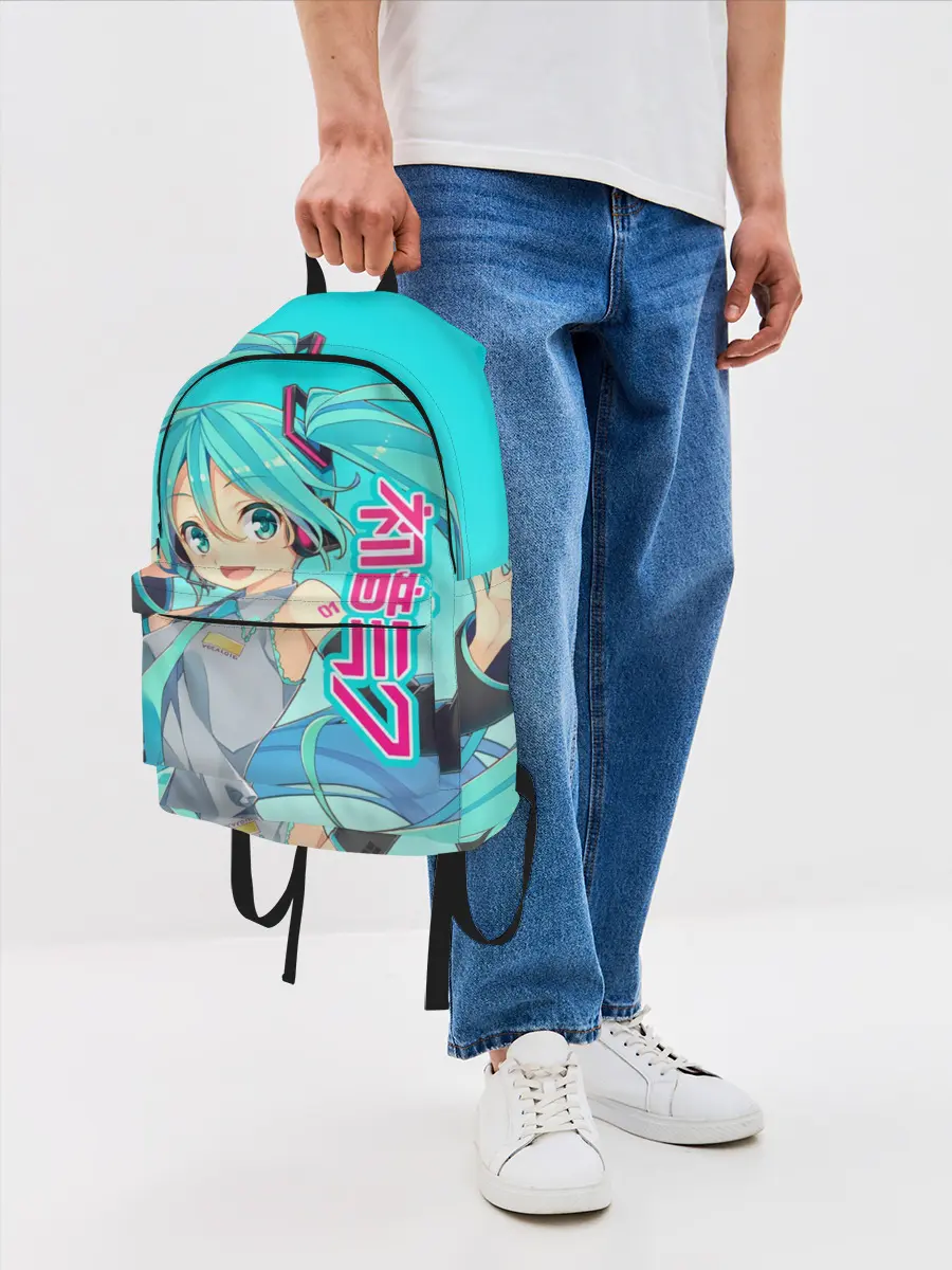 Рюкзак джинсовый / Hatsune Miku / Мику Хацунэ
