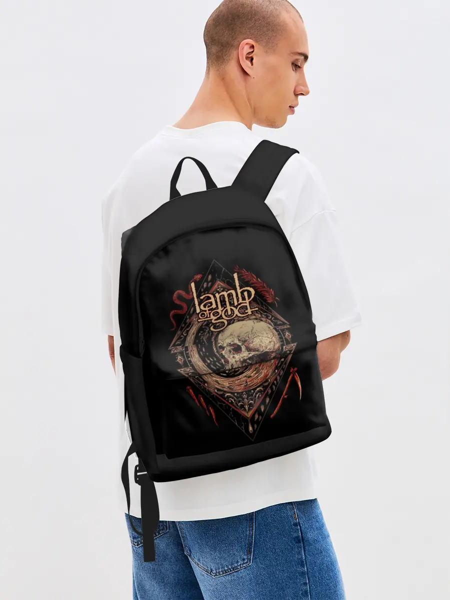 Рюкзак джинсовый / LOG Skull