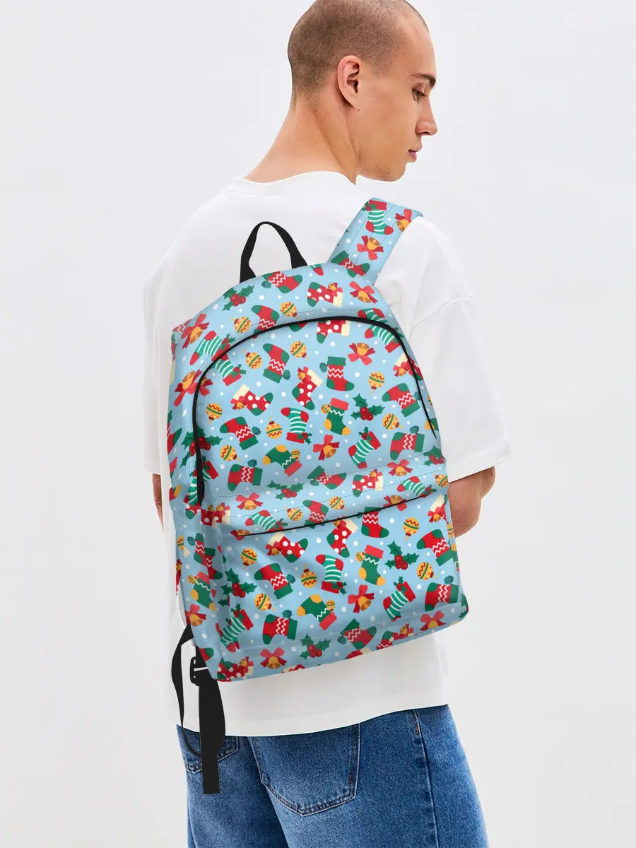 Рюкзак джинсовый / Christmas Background