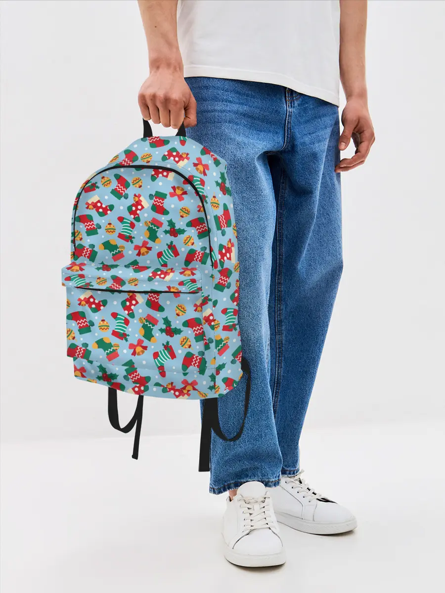 Рюкзак джинсовый / Christmas Background