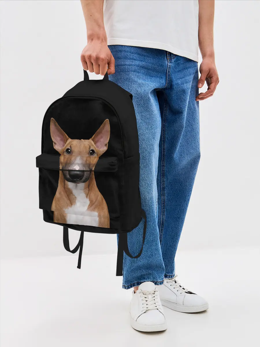 Рюкзак джинсовый / Строгий смелый взгляд