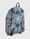 Рюкзак джинсовый / Абстрактный цветок. Голубой.