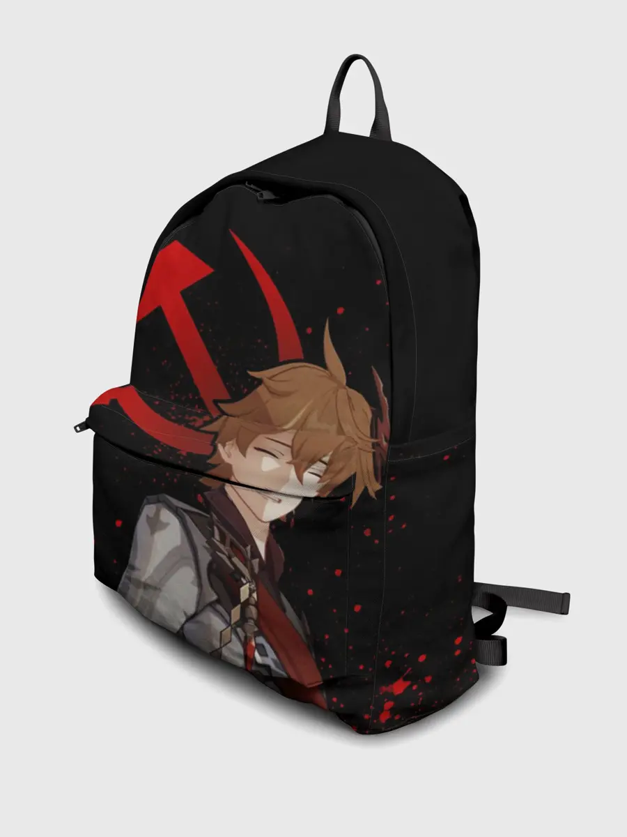 Рюкзак джинсовый / ТАРТАЛЬЯ | СНЕЖНАЯ | ЧЕРНЫЙ