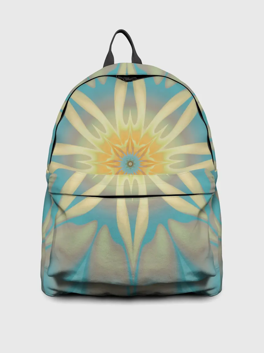 Рюкзак джинсовый / Летнее солнце. Абстракция.