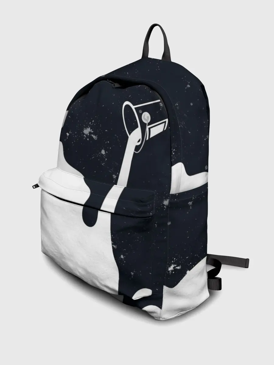 Рюкзак джинсовый / Черно-белый