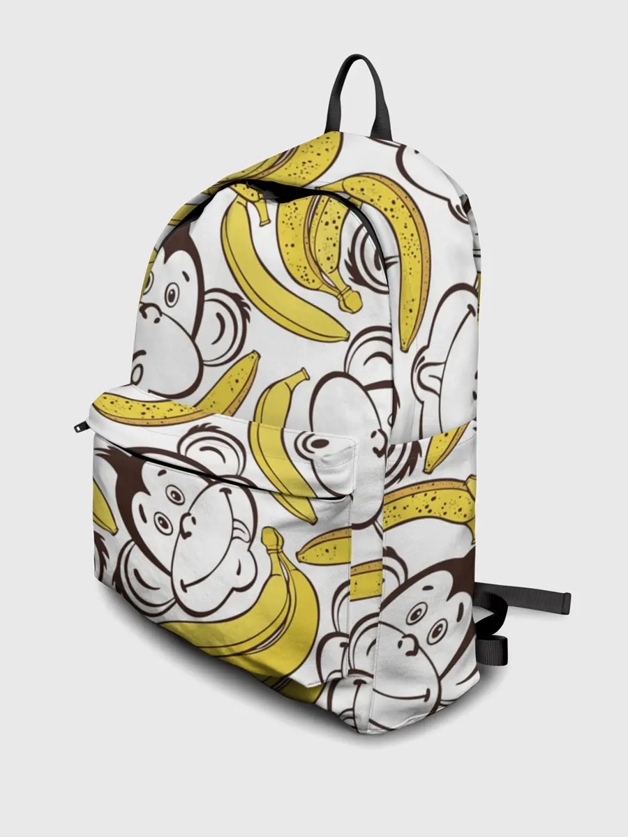 Рюкзак джинсовый / Обезьянки и бананы