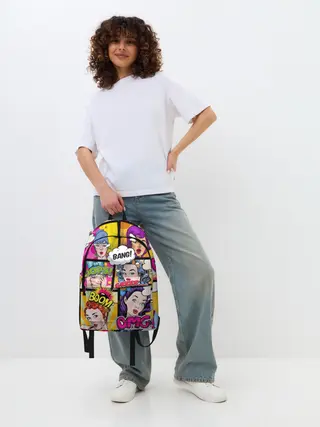 Рюкзак джинсовый / POP ART