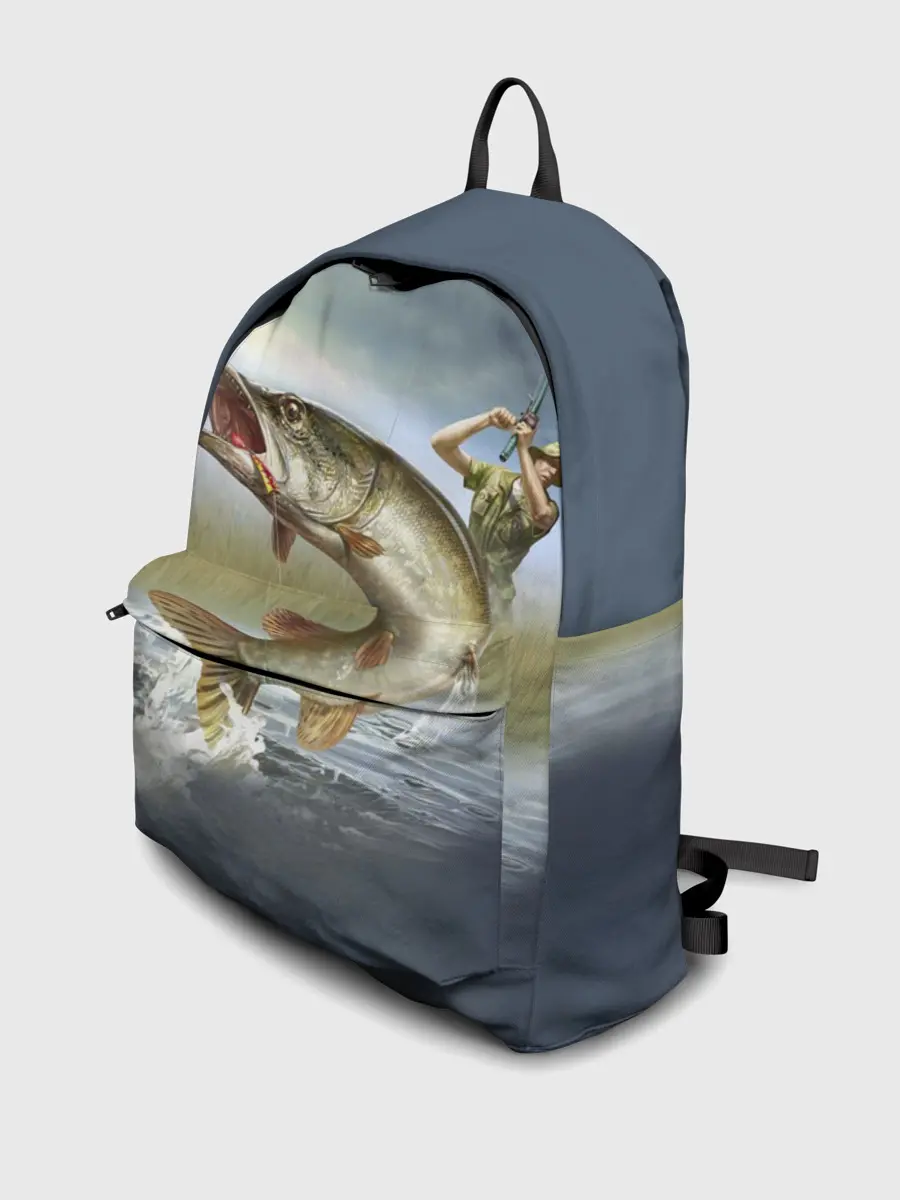 Рюкзак джинсовый / Щука