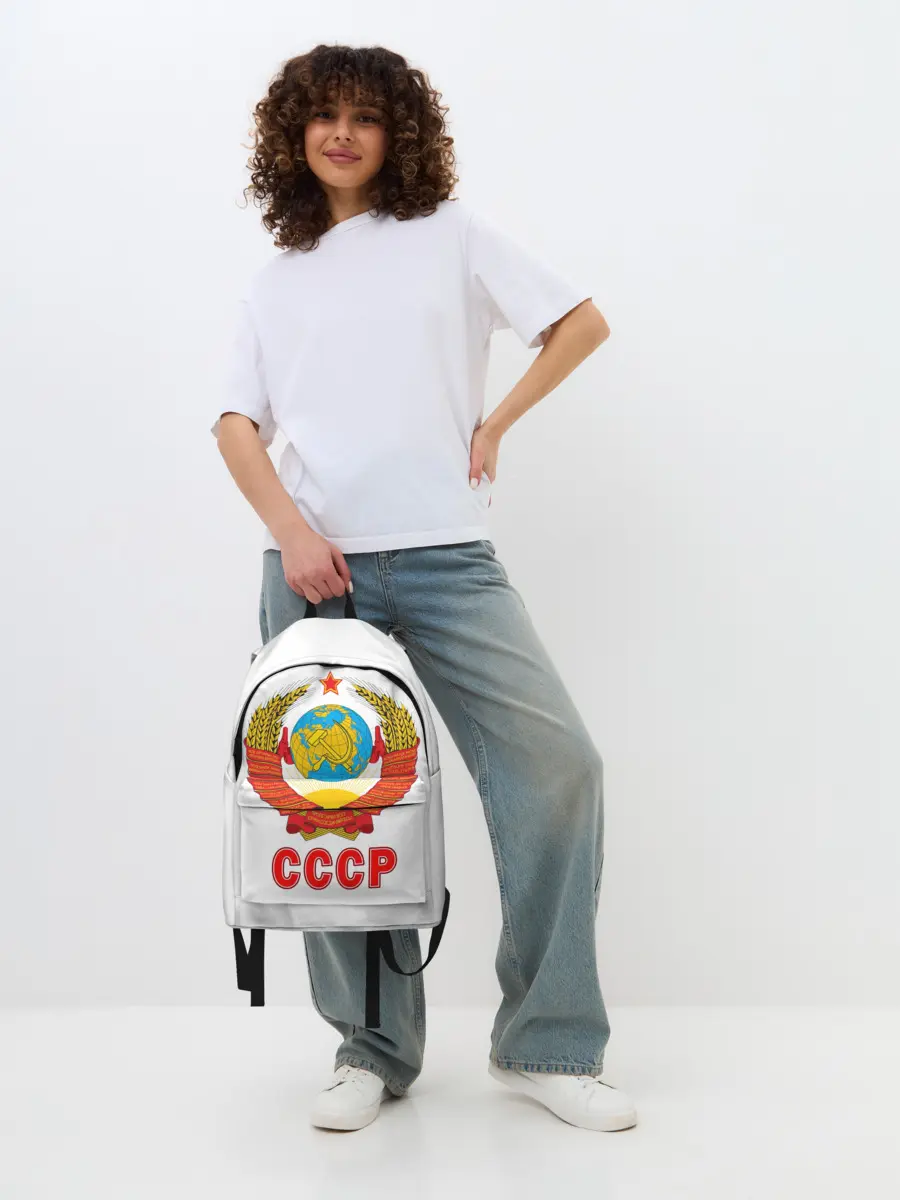 Рюкзак джинсовый / Герб СССР