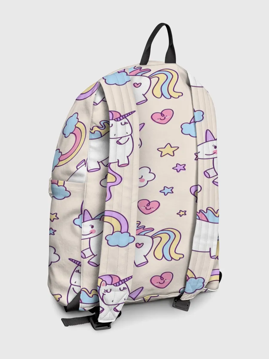 Рюкзак джинсовый / Радужные Единорожки