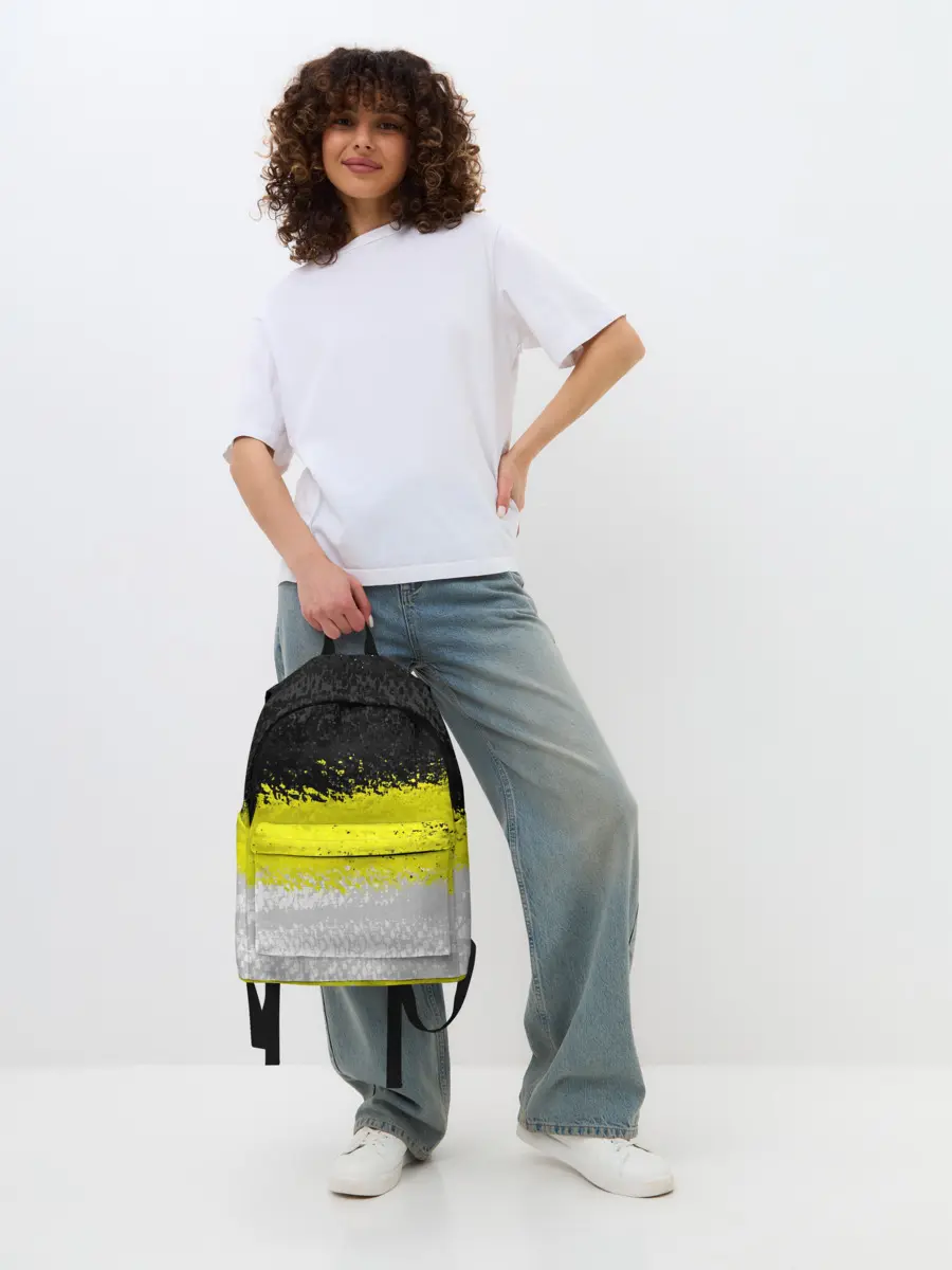 Рюкзак джинсовый / Имперский флаг России 1858года