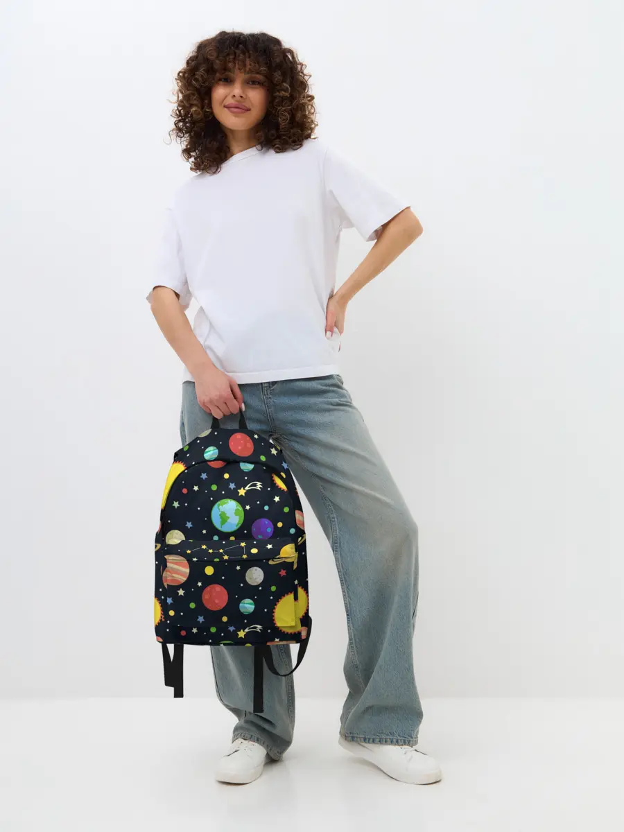 Рюкзак джинсовый / Солнечная система